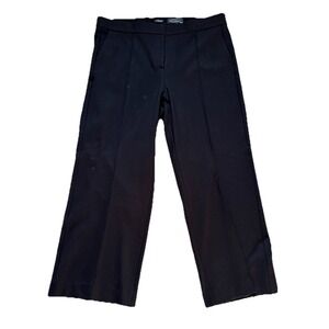 J.Crew‎ Women's Mario Belucci High Rise Wide Leg Pant Capsule  Black Size 16